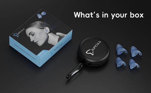 Rest earplugs in use