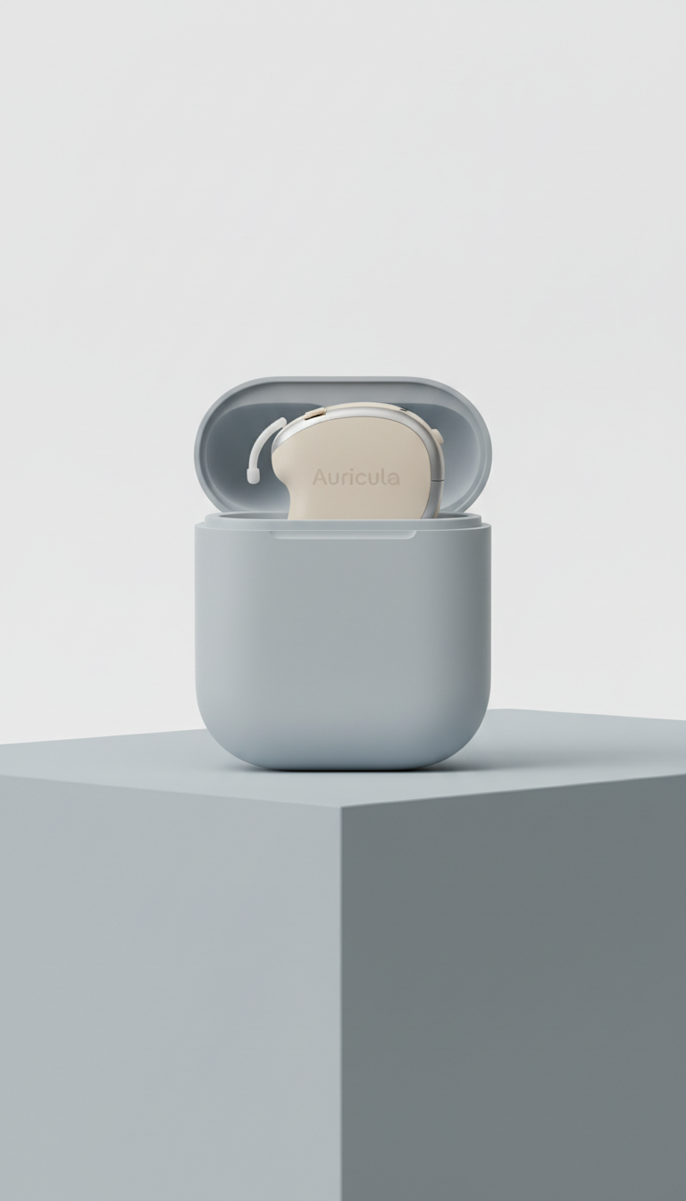 Rechargeable Hearing Aid with Charging Case